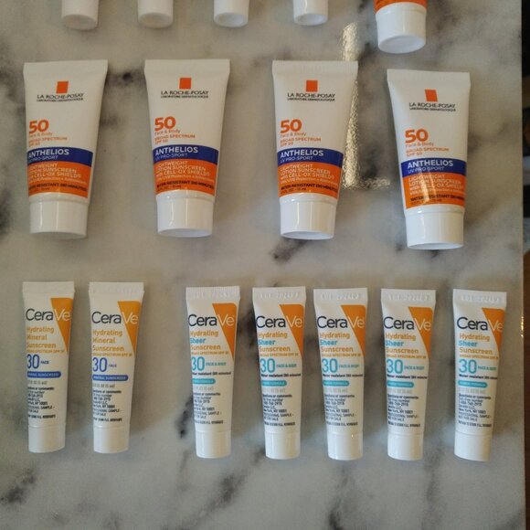 21-piece LaRoche Posay & CeraVe SPF Travel Mini Sunscreen Set - Picture 2 of 2